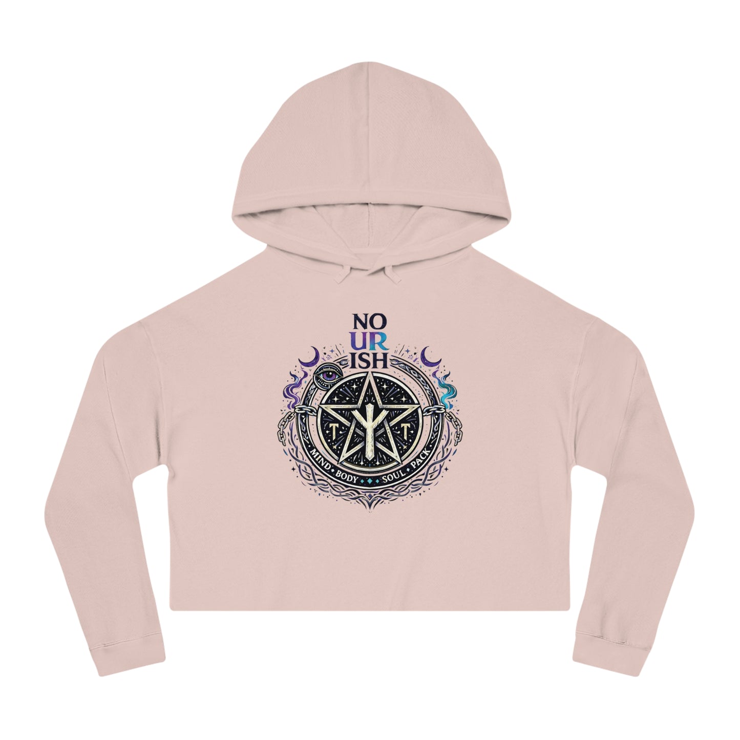 No Ur Ish NOURISH Cropped Hoodie SA/DA Awareness (Proceeds Benefit Charity)