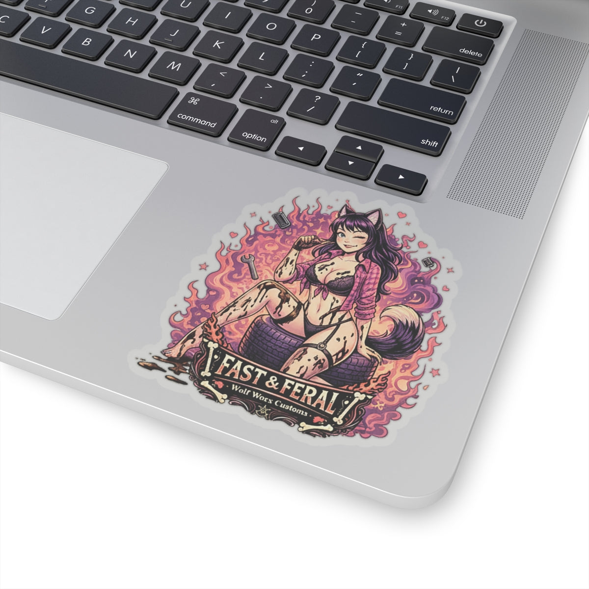 Wolf Worx Customs Fast & Feral Anime Sticker