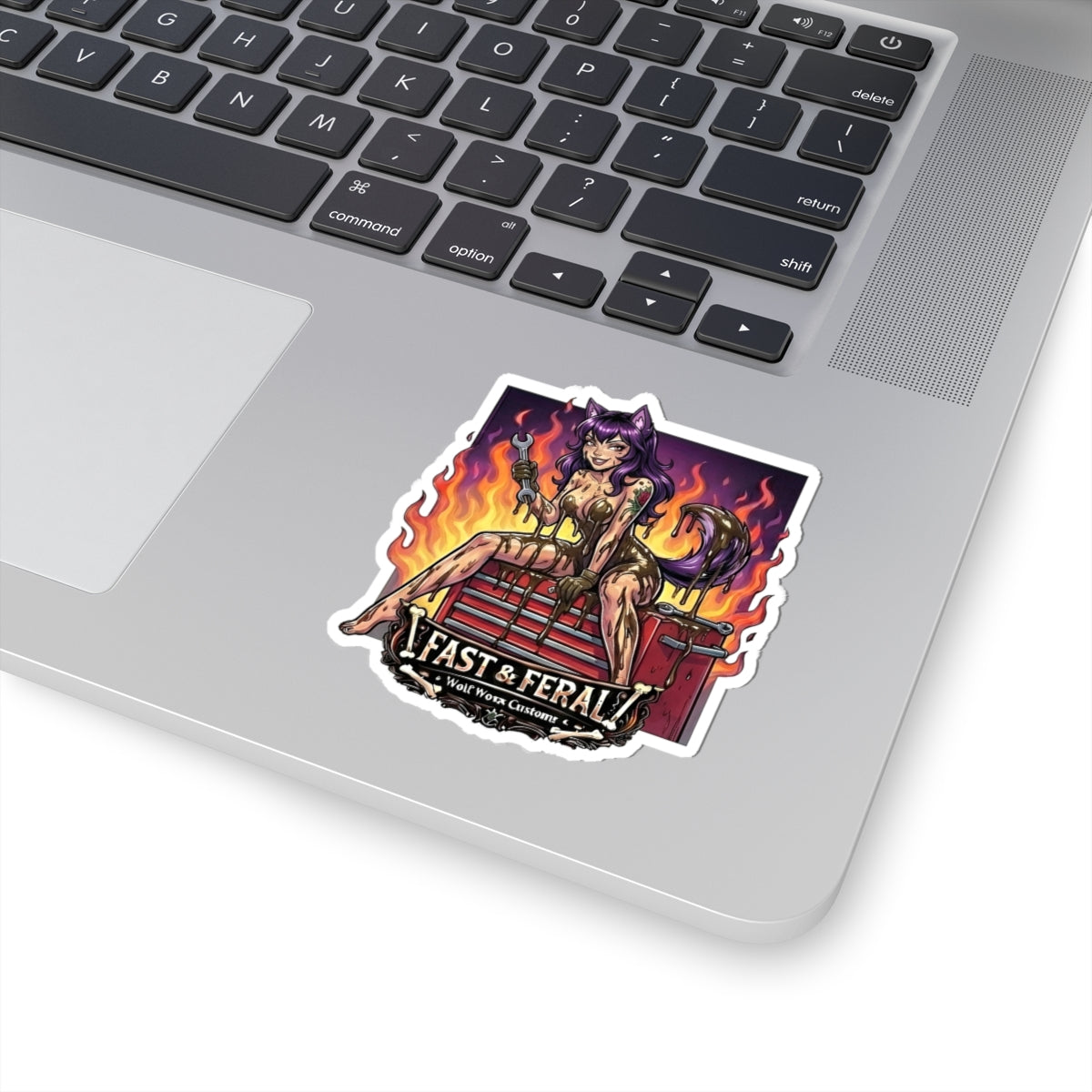 Wolf Worx Customs Fast & Feral Anime Sticker