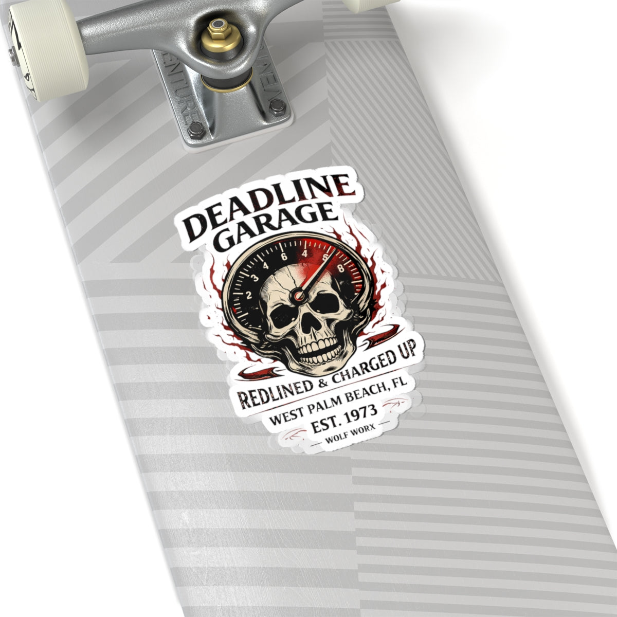 Wolf Worx Customs Deadline Garage Sticker