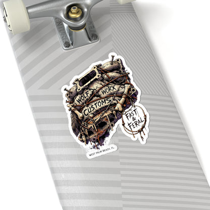 Wolf Worx Customs Cursed Intake Sticker