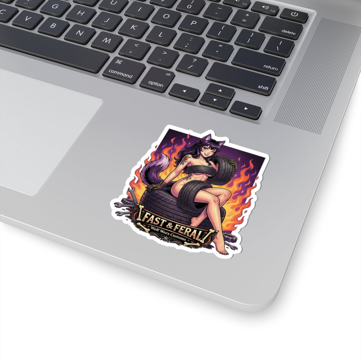 Wolf Worx Customs Fast & Feral Anime Sticker