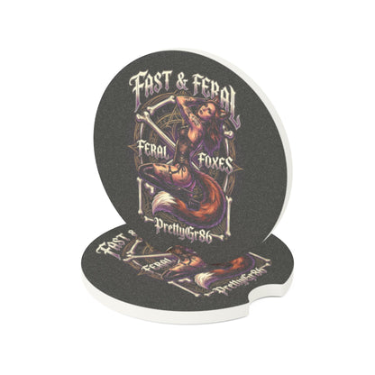Feral Foxes PrettyGr86 Car Coaster