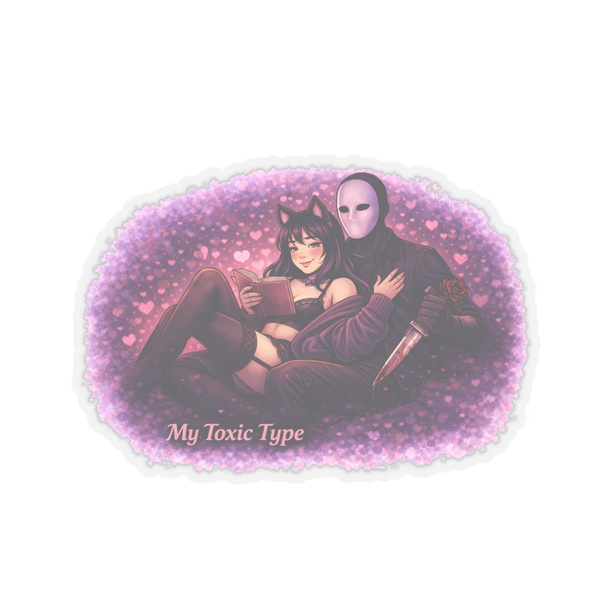 Kenzie Killz Manic Merch My Toxic Type Sticker