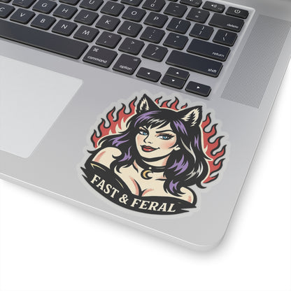 Wolf Worx Customs Fast & Feral Change Sticker