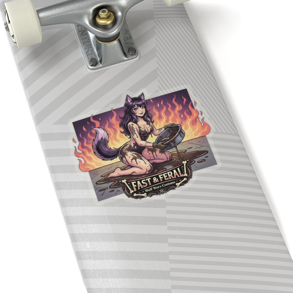 Wolf Worx Customs Fast & Feral Anime Sticker