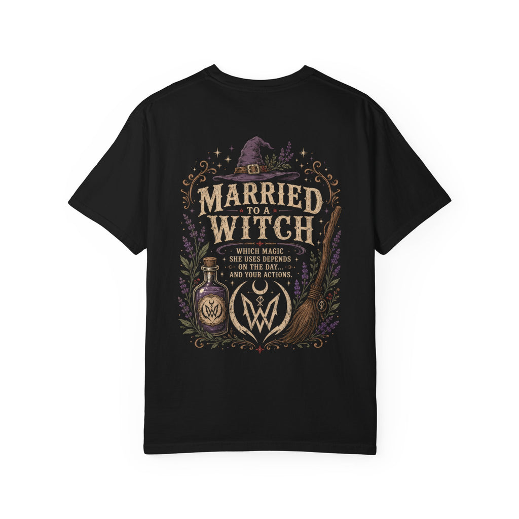 Married to a Witch T-Shirt | Witchy Couple Shirt Double W Supply Co