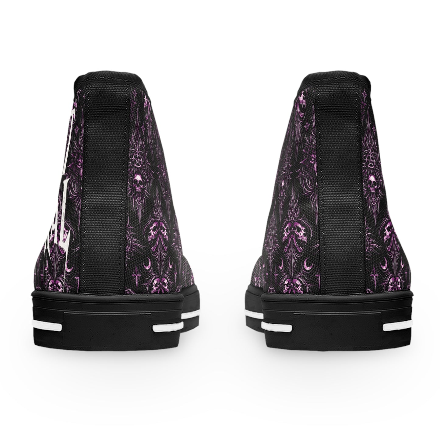 Fast & Feral Purple Skull Women's High Top Sneakers