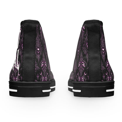 Fast & Feral Purple Skull Women's High Top Sneakers