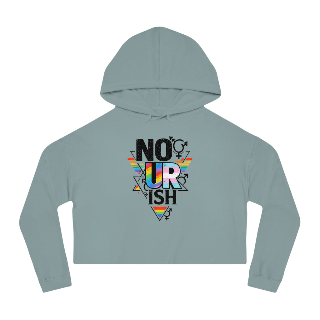 NO UR ISH Nourish Cropped Pride Sweatshirt (Proceeds Benefit Charity)