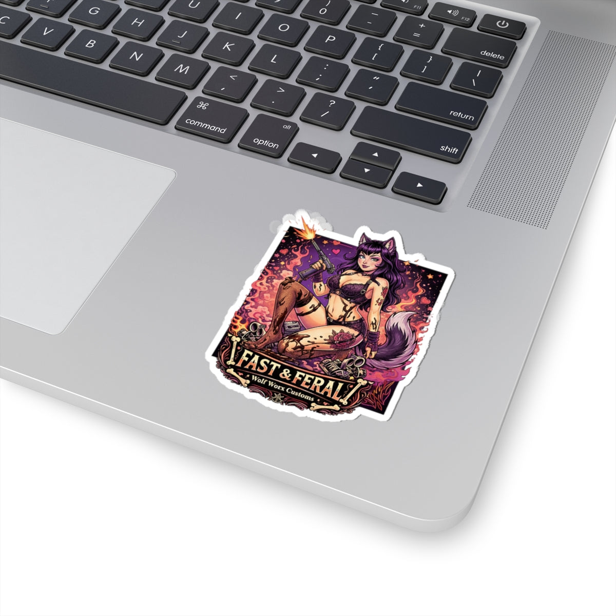 Wolf Worx Customs Fast & Feral Anime Sticker