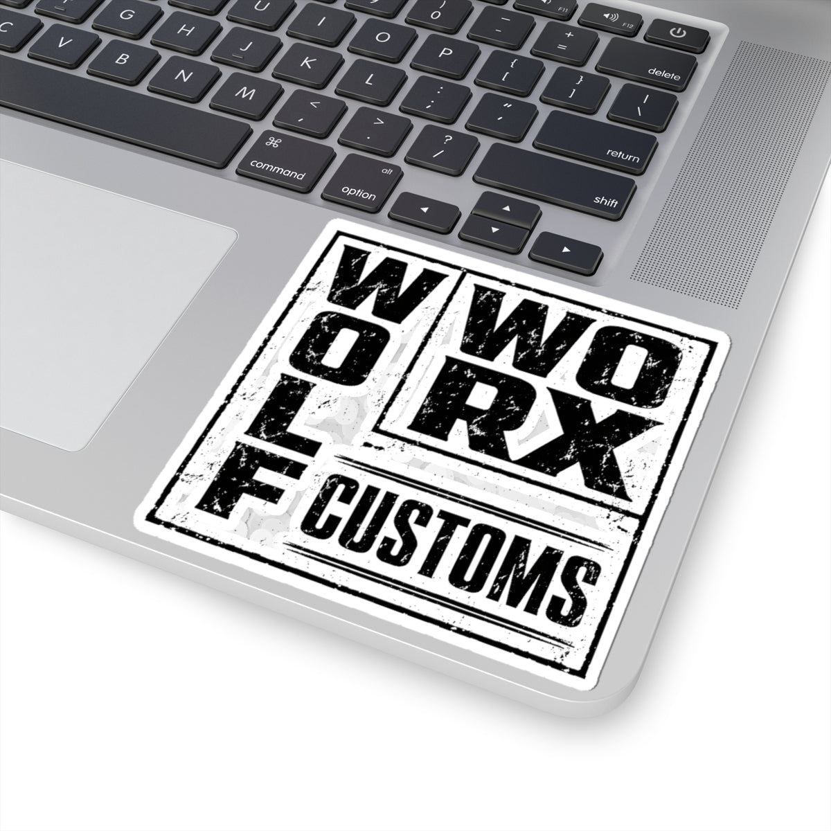 Wolf Worx Customs Typography 1 Sticker