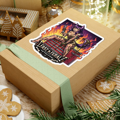 Wolf Worx Customs Fast & Feral Anime Sticker