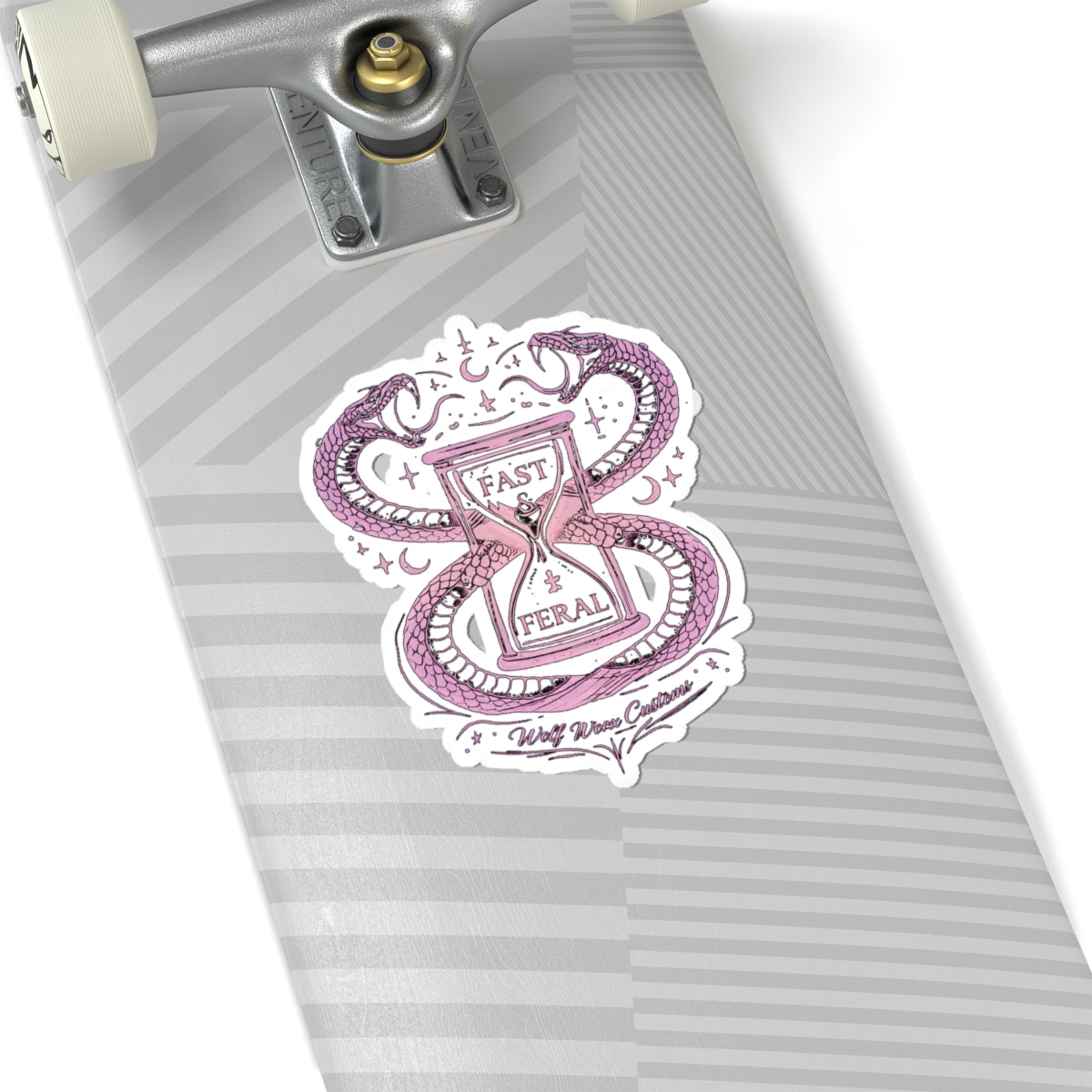 Wolf Worx Customs Fast & Feral Snakes Hourglass Sticker