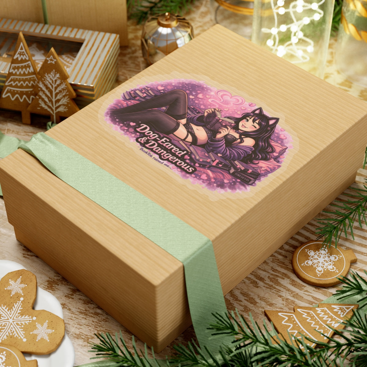 Kenzie Killz Manic Merch Dog Eared Booktok Sticker