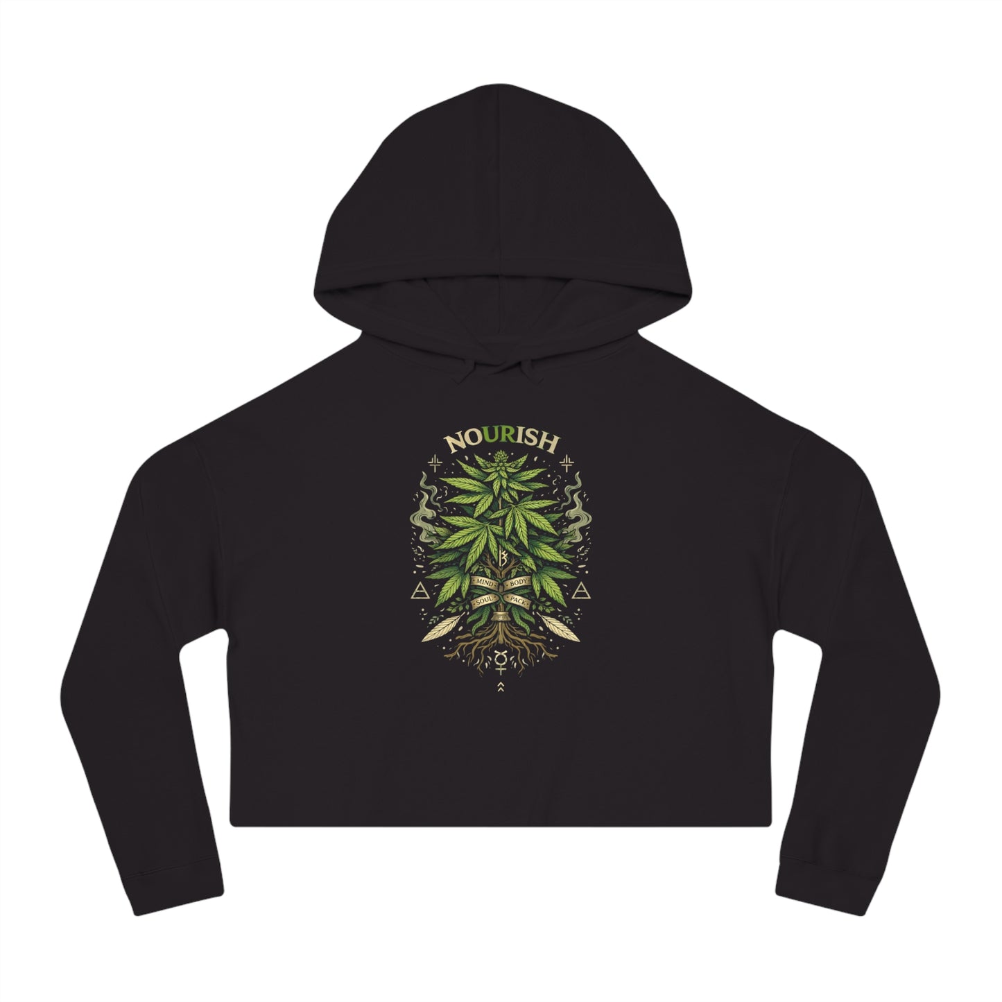 No Ur Ish NOURISH "Gardening" Cropped Hoodie