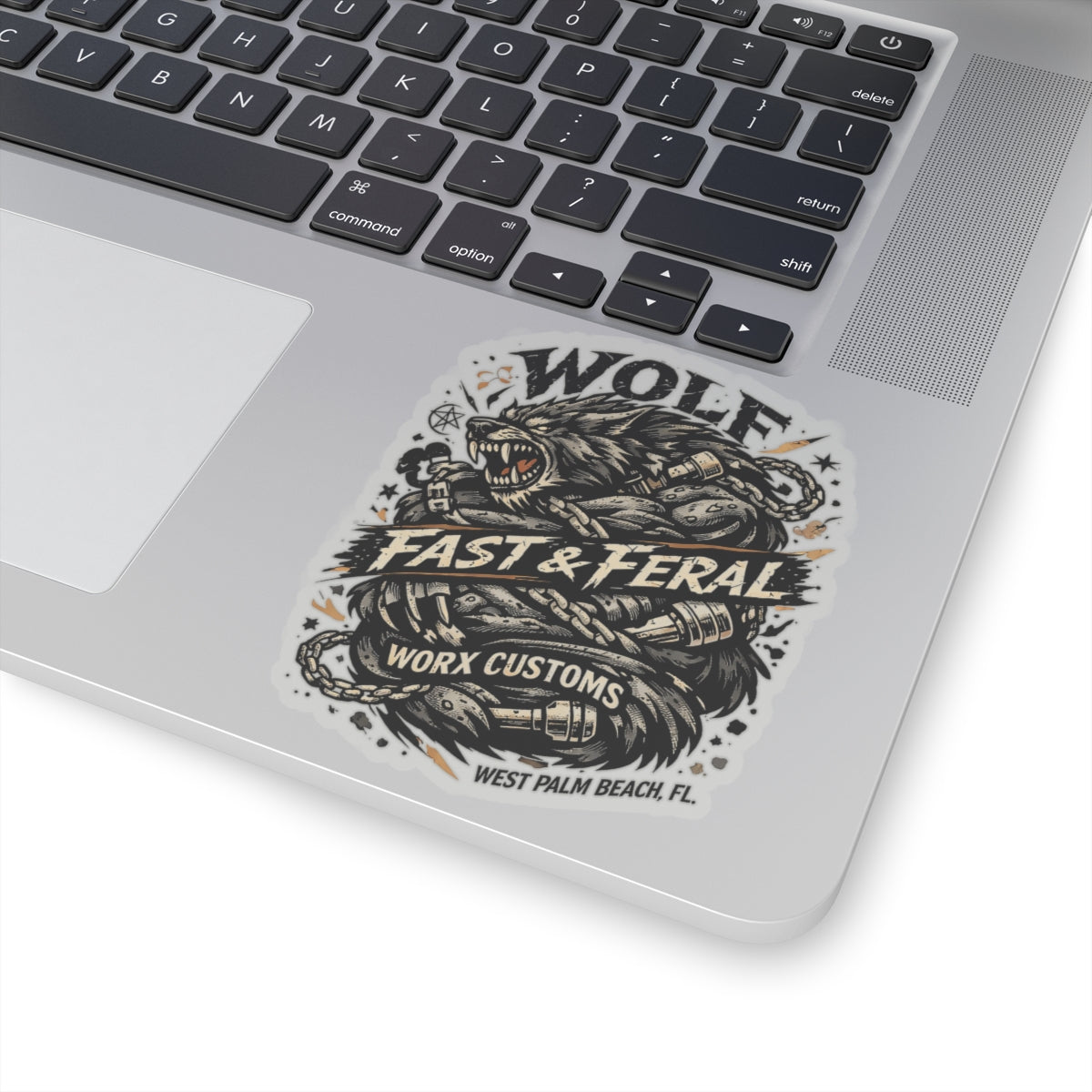 Wolf Worx Customs Wolf Snake Sticker