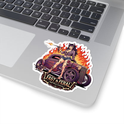 Wolf Worx Customs Fast & Feral Anime Sticker