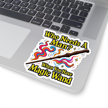 Harry Potter After Dark Magic Wand Double Entendre Sticker, Fun Quote Decal, Witchy Gifts, Laptop Decor, Sticker for Empowerment