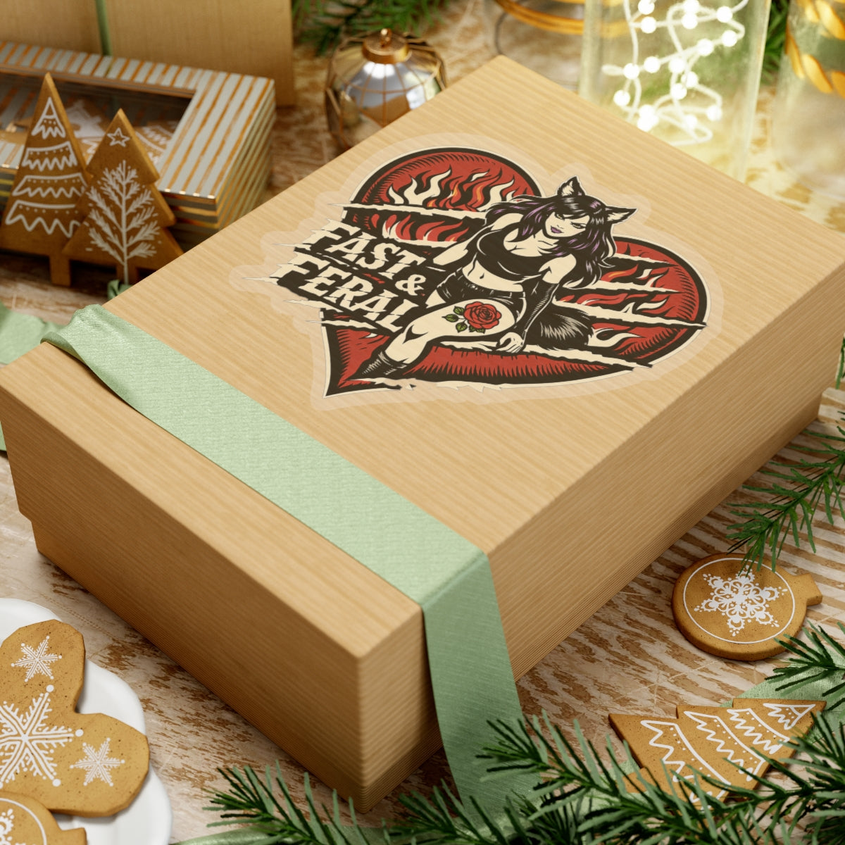 Wolf Worx Customs Fast & Feral Claw Your Heart Out Sticker