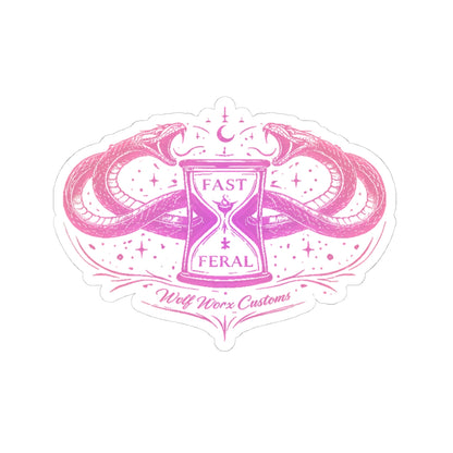 Wolf Worx Customs Fast & Feral Snakes Sticker