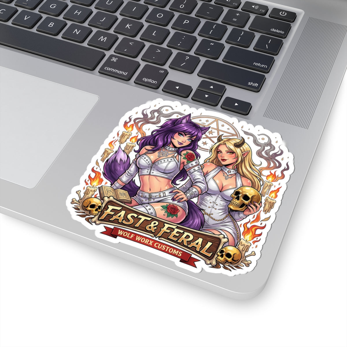 Wolf Worx Customs Witches Anime Sticker