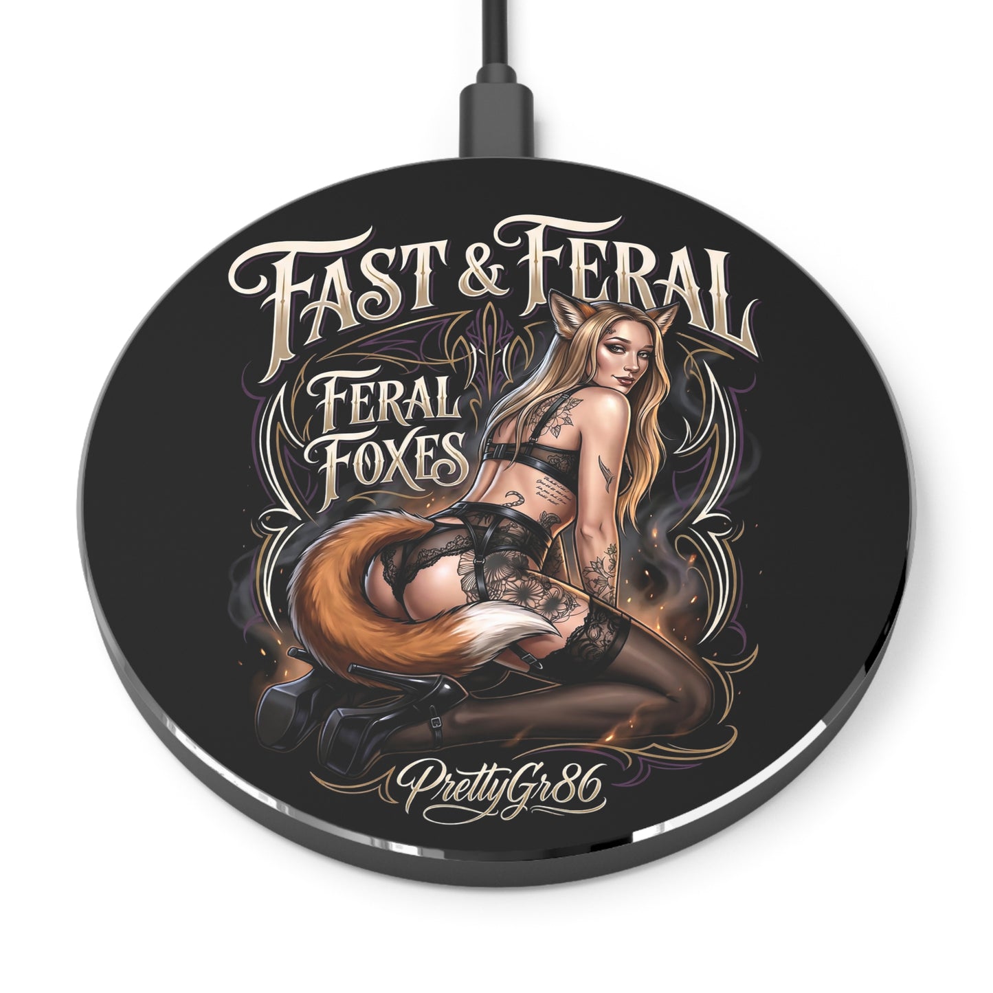 Feral Foxes PrettyGr86 Wireless Charger