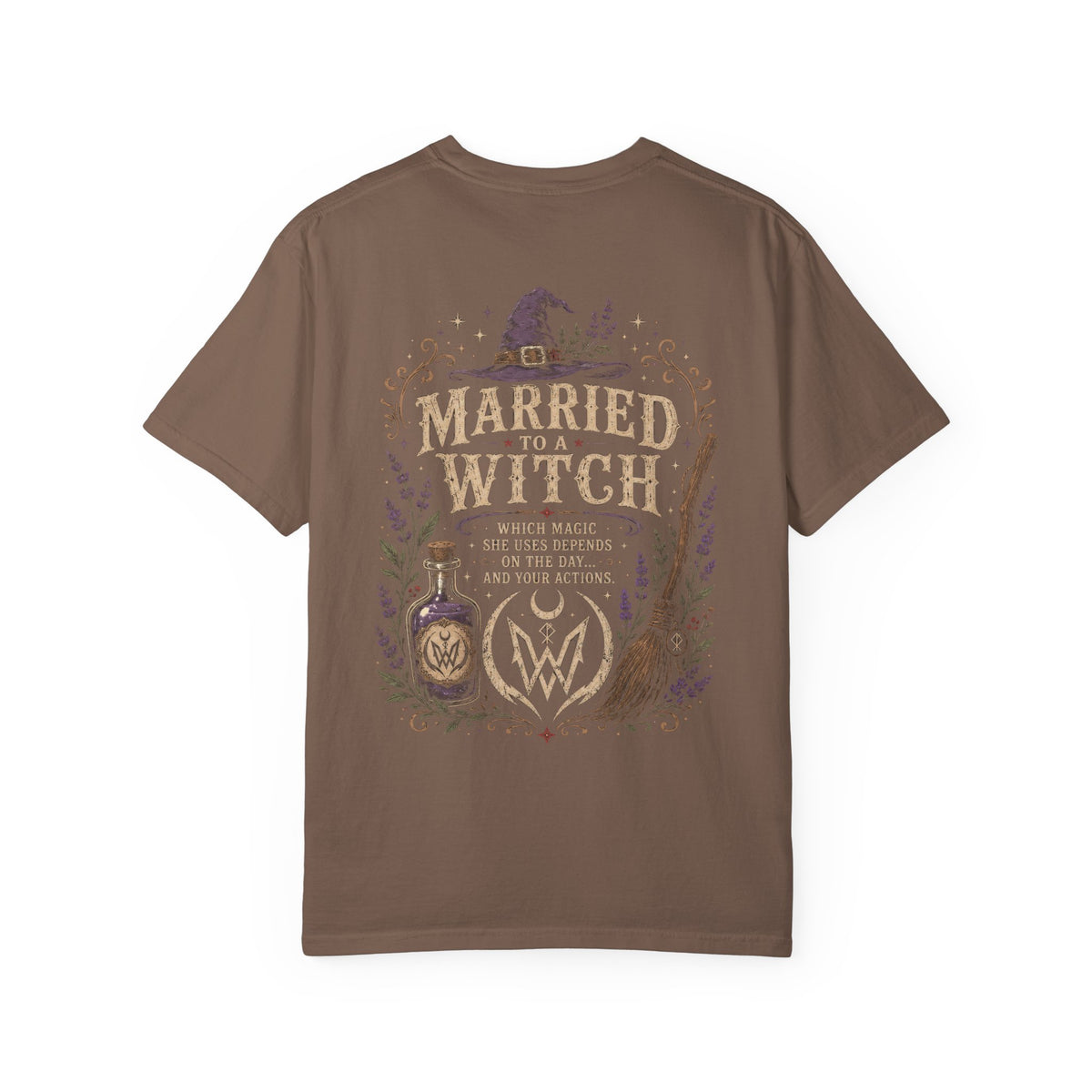 Married to a Witch T-Shirt | Witchy Couple Shirt Double W Supply Co