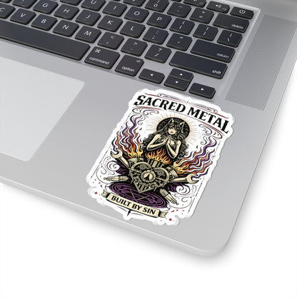 Wolf Worx Customs Sacred Metal Sticker