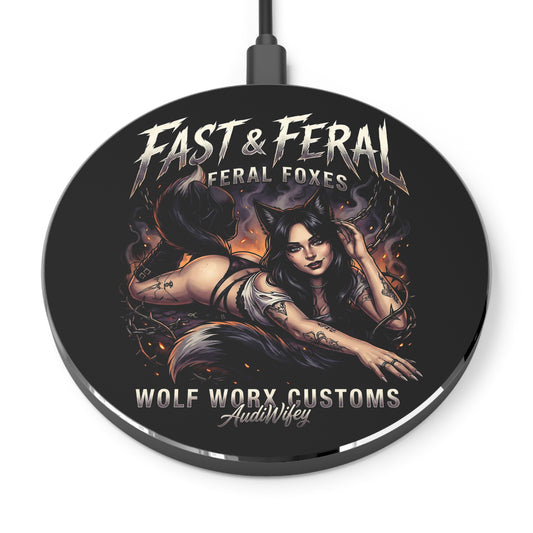 Feral Foxes Audiwifey       Wireless Charger