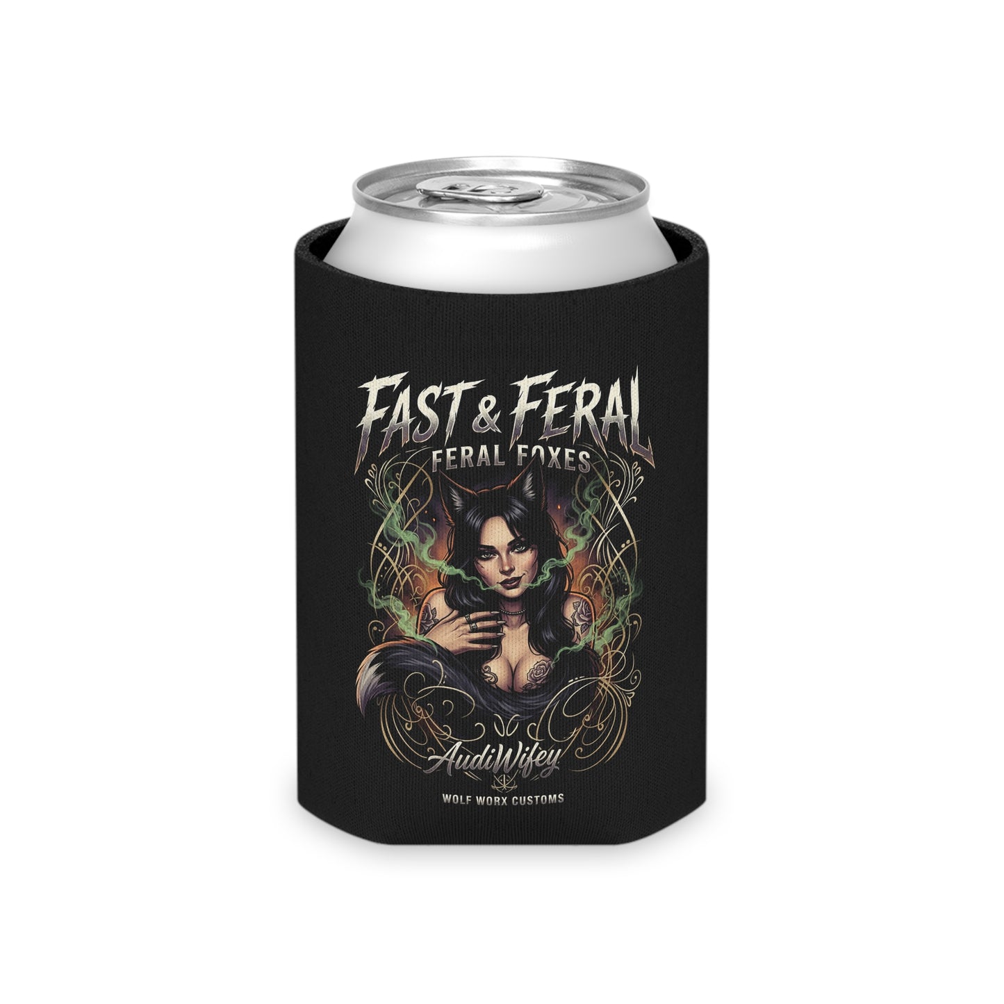 Feral Foxes Audiwifey Coozie
