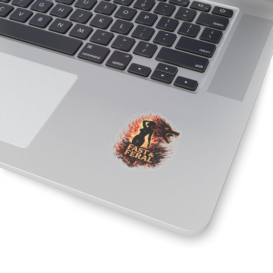 Wolf Worx Customs Flame Pinup Sticker