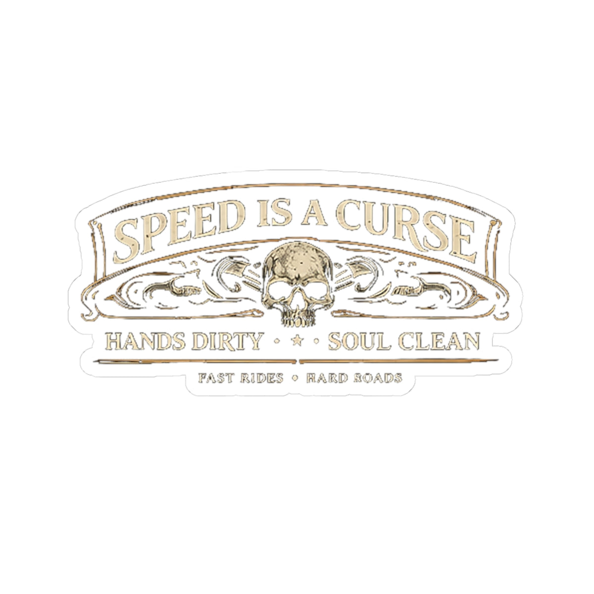 Wolf Worx Customs Speed Is A Curse Sticker
