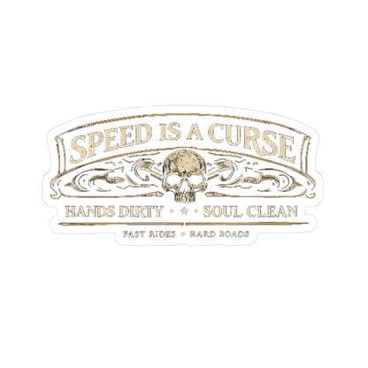 Wolf Worx Customs Speed Is A Curse Sticker