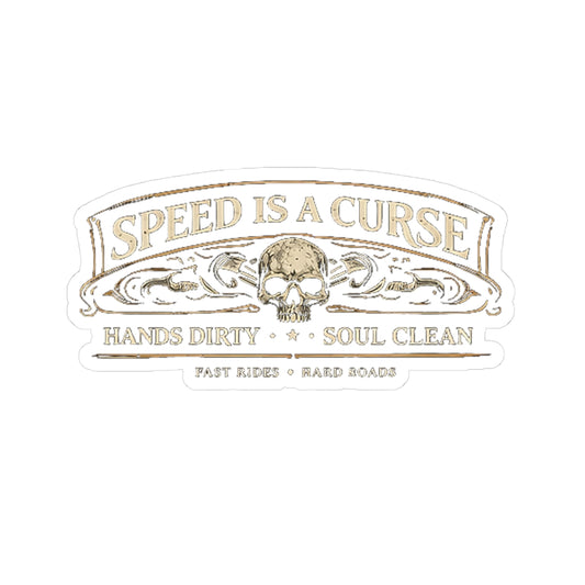 Wolf Worx Customs Speed Is A Curse Sticker