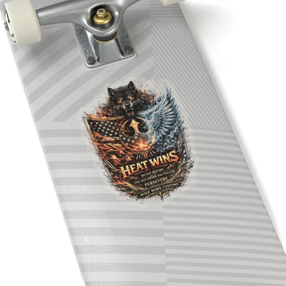 HEAT WINS! The Republic Has Fallen! ALL Proceeds Go To Charity! STICKER