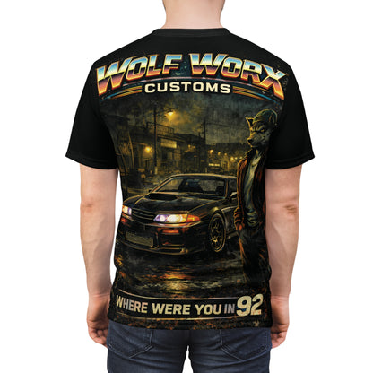 Wolf Worx Customs "Where Were You In..." 92 Generations T- Shirt