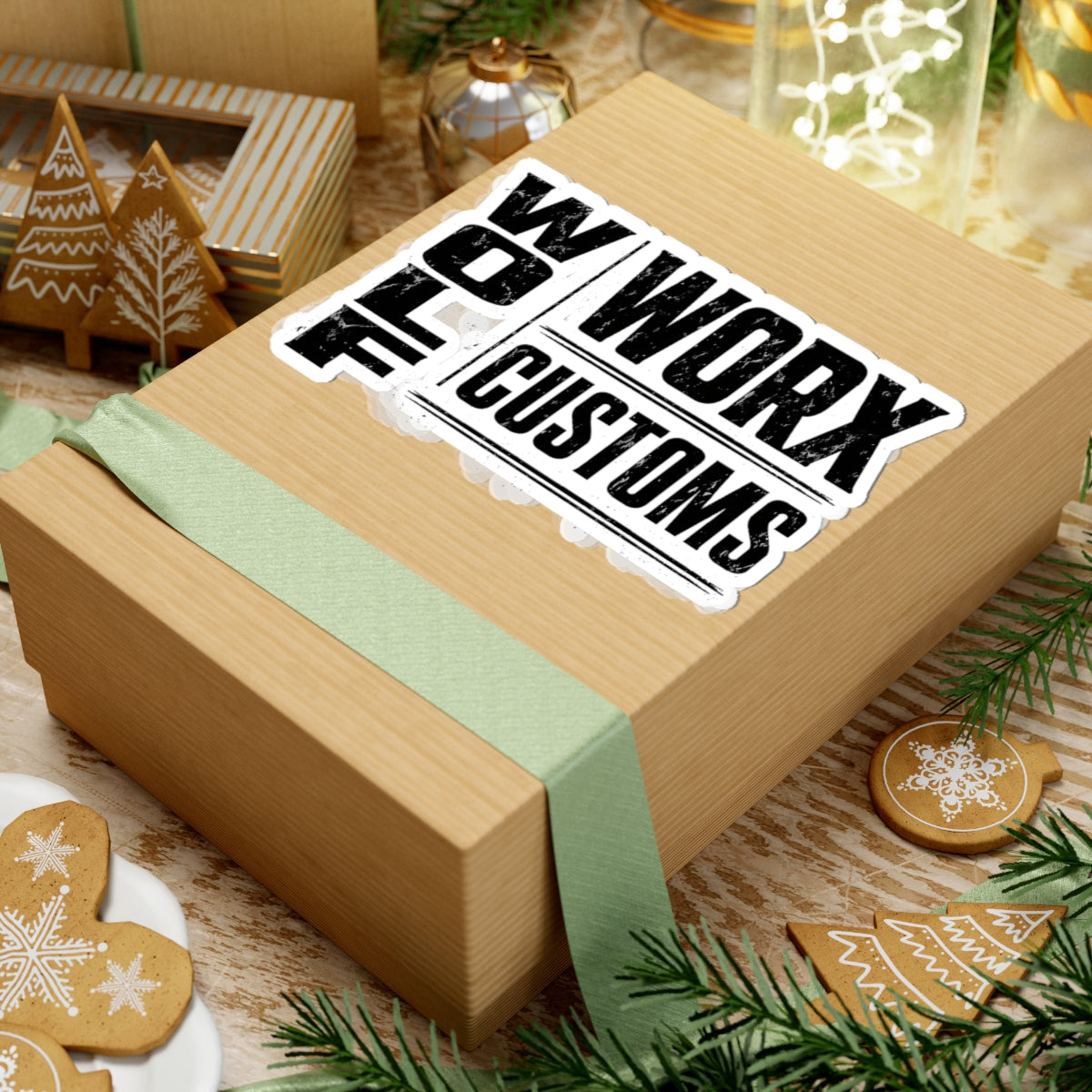 Wolf Worx Customs Typography 2 Sticker