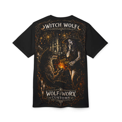 Wolf Worx Customs x Kenzie Killz x Witch Wolf Engagement Collab T-Shirt (Design Based On Our Actual Engagement Photo)