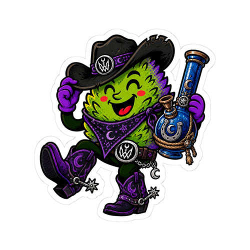 Cannabis Cowboy Cutie Kenzie Killz x Double W Supply Co Collab Sticker
