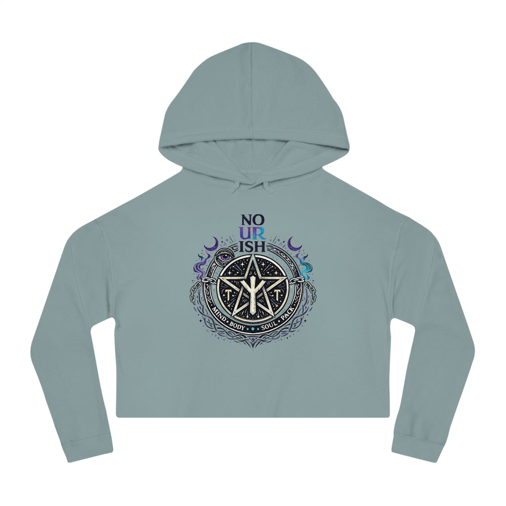 No Ur Ish NOURISH Cropped Hoodie SA/DA Awareness (Proceeds Benefit Charity)