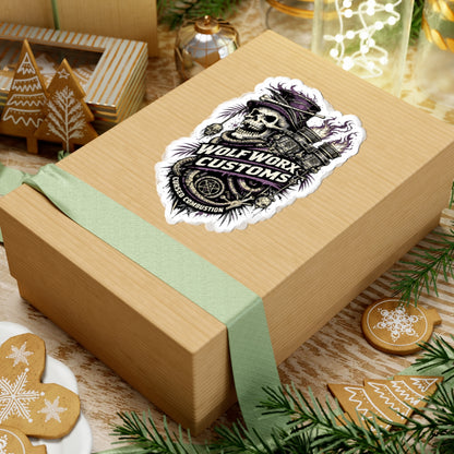 Wolf Worx Customs Cursed Combustion Sticker