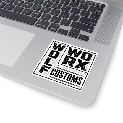 Wolf Worx Customs Typography 1 Sticker
