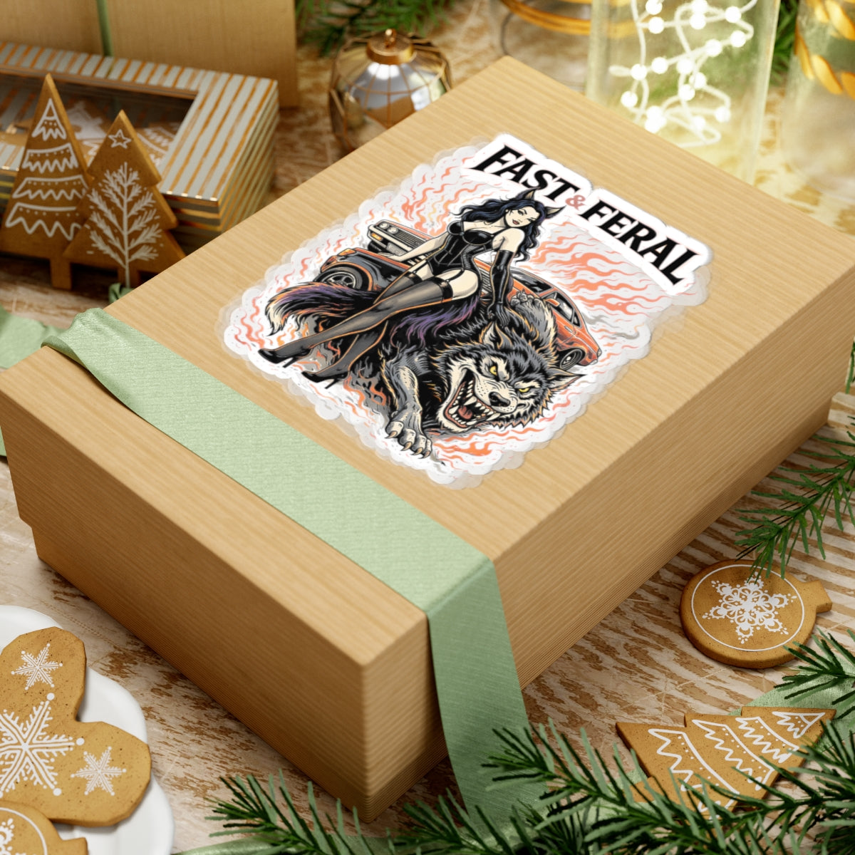 Wolf Worx Customs Fast & Feral Sticker