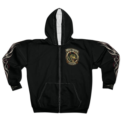 Wolf Worx Customs Raised On Legacy Rat Fink Pinstripe Inspired Vintage Hoodie