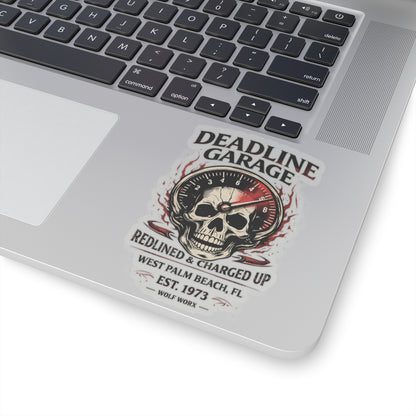 Wolf Worx Customs Deadline Garage Sticker