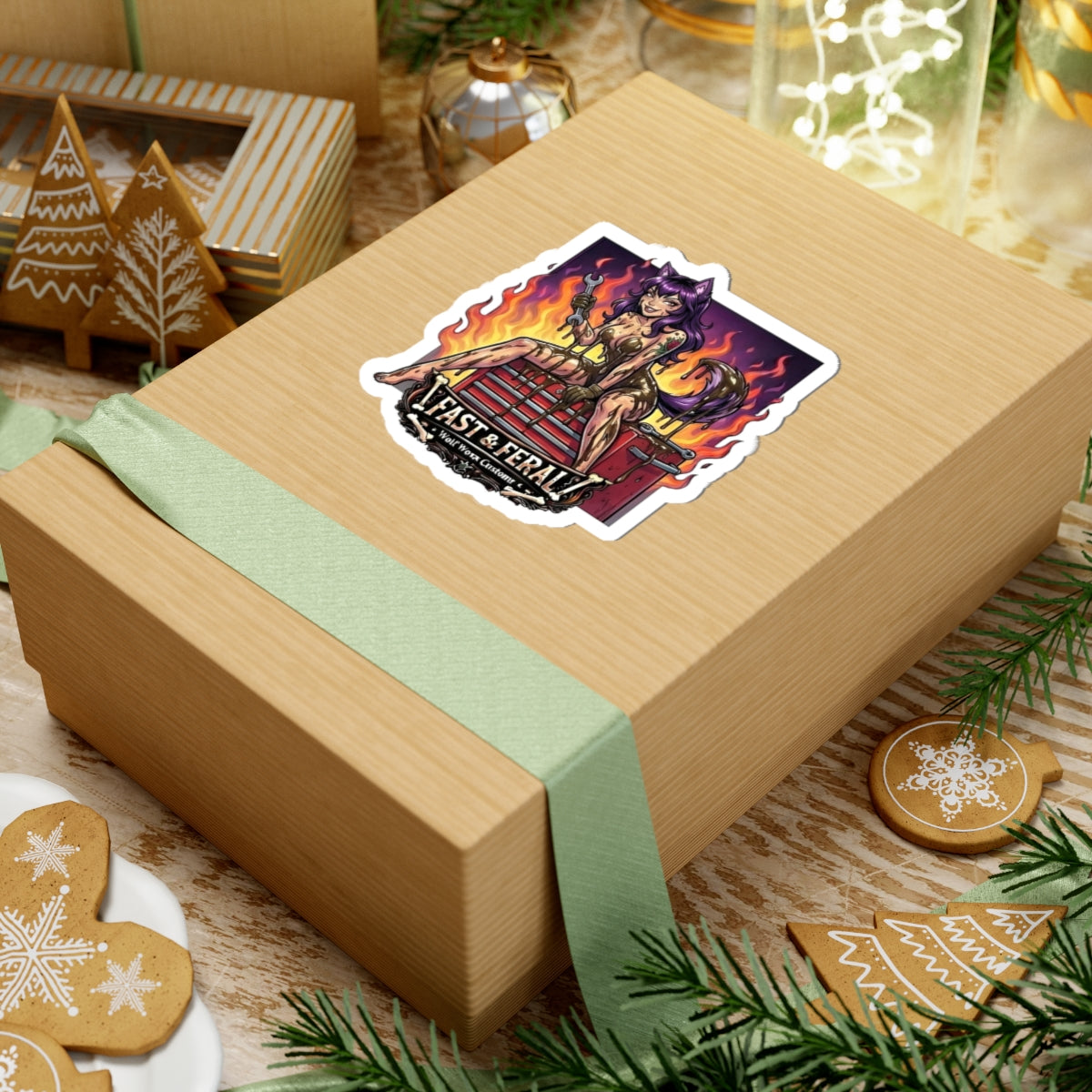 Wolf Worx Customs Fast & Feral Anime Sticker