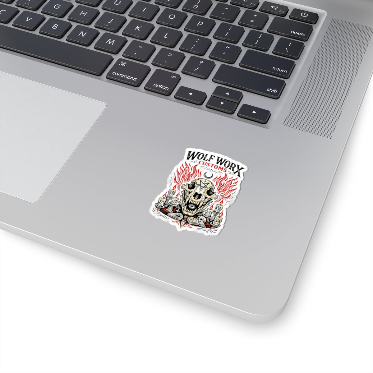 Wolf Worx Customs Skull Sticker