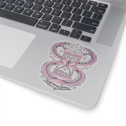 Wolf Worx Customs Fast & Feral Snakes Hourglass Sticker
