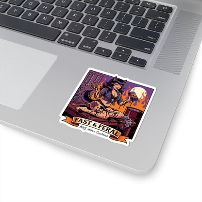Wolf Worx Customs Fast & Feral Anime Sticker